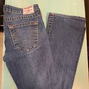 True Religion Jeans Women 30 Blue‎ Becca low rise flare